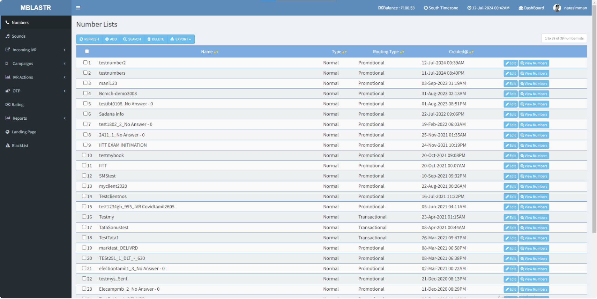 Downloading an mblastr campaign report