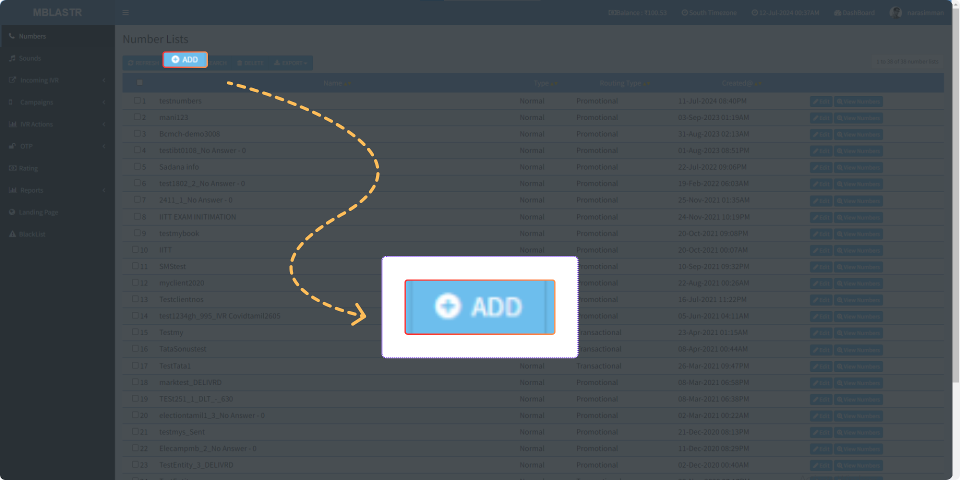 Choosing the voice prompt for an outbound IVR campaign