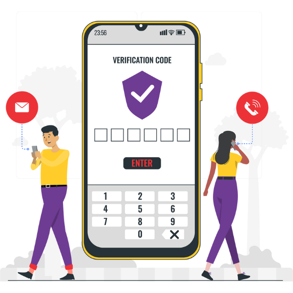 Two-factor authentication with mblastr One Time Passwords